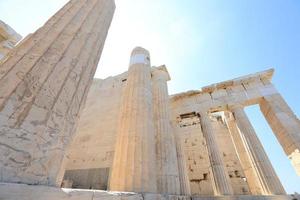 Templo del Partenón en la Acrópolis de Atenas, Grecia foto