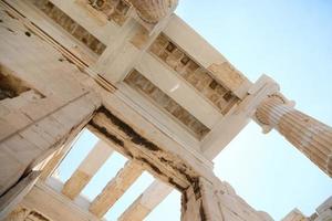 Templo del Partenón en la Acrópolis de Atenas, Grecia foto