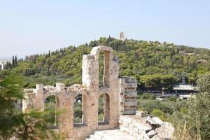 Odeon of Herodes Atticus at Parthenon Temple, Athens photo