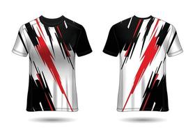 diseño de camiseta deportiva. maillot de carreras. vista frontal y trasera uniforme. vector