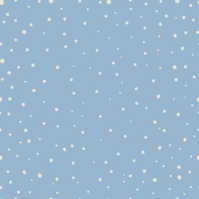 White snow falling on blue background seamless pattern Christmas