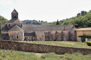 Campo de lavanda en la abadía de Senanque Gordes Francia foto