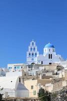 Beautiful View of Oia on Santorini Island, Greece photo