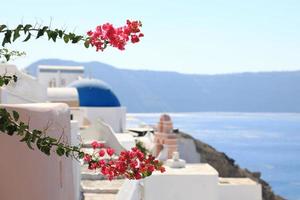 Oia Town on Santorini Island, Greece photo