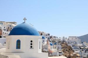 Oia Town on Santorini Island, Greece photo