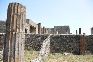 The Ruins of the ancient city of Pompei Italy photo