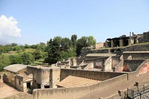 The Ruins of the ancient city of Pompei Italy photo