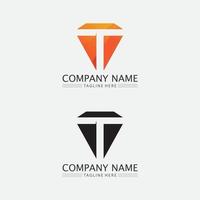 T letter, T logo vector font alphabet design and icon T