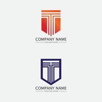 T letter, T logo vector font alphabet design and icon T