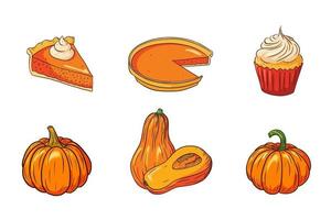 Thanksgiving Food Collection vector