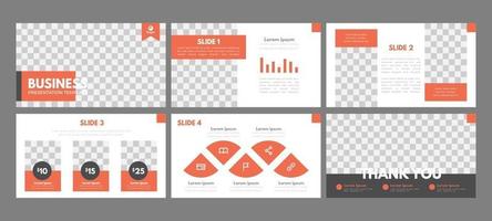 Minimalist Presentation Slides Template vector