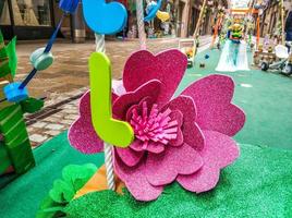 Flower Festival in Girona Temps de Flors, Spain. 2018 photo