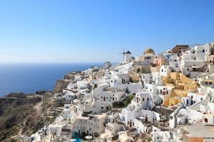 Oia Town on Santorini Island, Greece photo