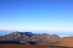 cráter haleakala en maui hawaii foto