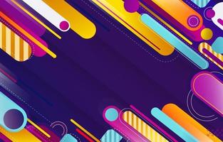 Background of Colorful Modern Geometric Shapes vector