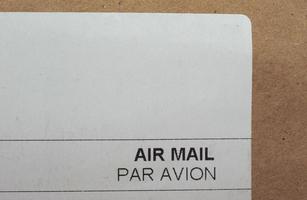 carta de correo aéreo foto