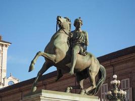 Statue at Palazzo Reale in Turin photo