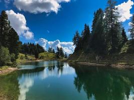 Alpine Pond around Rofan Mountains in Maurach photo