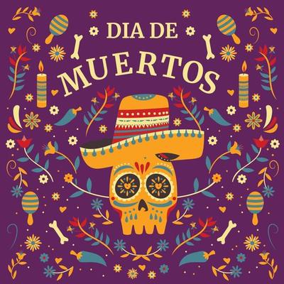 Dia De Los Muertos Festival Background Concept
