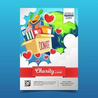 World Humanitarian Day Poster vector