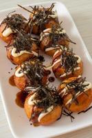 Takoyaki ball dumplings or Octopus balls photo