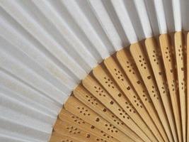 Traditional Japanese or Chinese hand fan photo