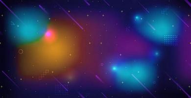 Abstract background with galaxy Dynamic shapes vector