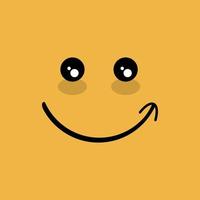 Happy face vector illustration icon smile element