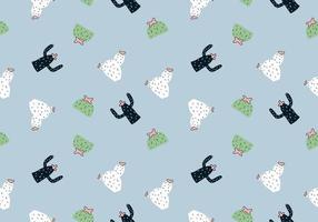 Cute botanical cactus seamless pattern with childish drawing. vector