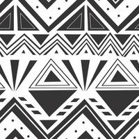 Unique tribal hand drawn navajo seamless pattern motifs vector