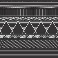 Seamless vintage pattern with Ethnic and tribal motifs. vector