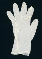 Left hand disposable latex glove