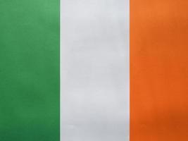 La bandera nacional irlandesa de Irlanda, Europa foto