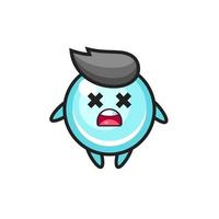 the dead bubble mascot character vector