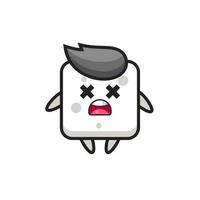 the dead sugar cube mascot character