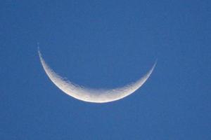 Shades of moon in crescent photo