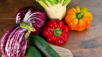 composition of various types of colorful vegetables