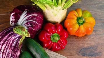 composition of various types of colorful vegetables