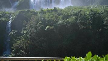 cascade of marmore in summer in umbria video