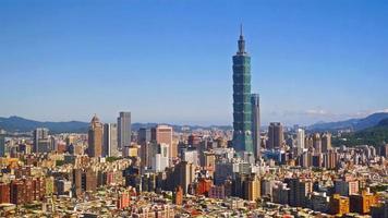 edificio de la ciudad de taipei en taiwán video