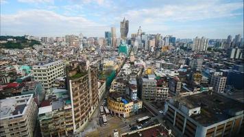 beau bâtiment d'architecture dans la ville de macao video