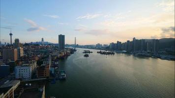 beau bâtiment d'architecture dans la ville de macao video