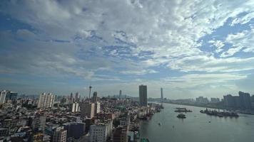 beau bâtiment d'architecture dans la ville de macao video