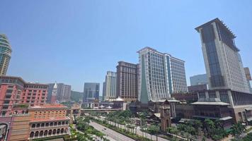 Beautiful architecture building in Macau city video
