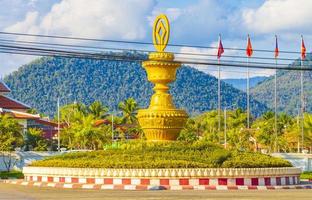 Roundabout at Luang Prabang, Laos photo