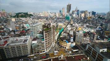 beau bâtiment d'architecture dans la ville de macao video