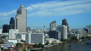 Beautiful building architecture around Bangkok city in Thailand video