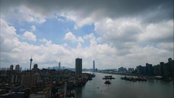 bellissimo edificio architettonico nella città di macao video