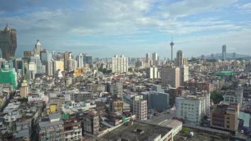 beau bâtiment d'architecture dans la ville de macao video