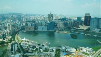 hermoso edificio de arquitectura en la ciudad de macao video